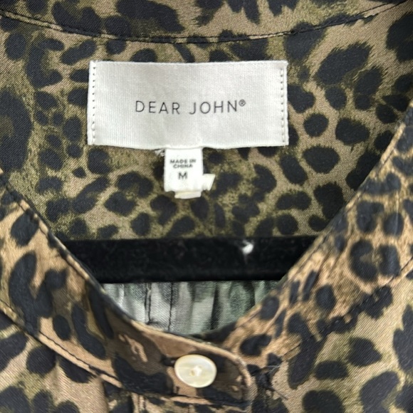Dear John Island Passage Rowan Leopard Cub Blouse Top Shirt size Medium - Picture 4 of 7